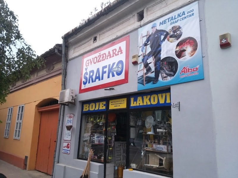 Metalka d.o.o. Zemun - Prodavnica Šraf centar - Inđija Novosadski put 8